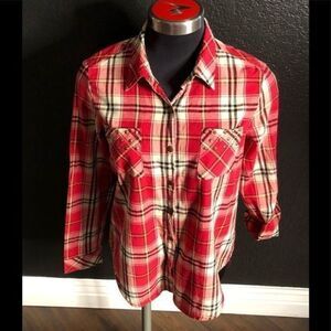 Rhapsody Red Plaid Shirt